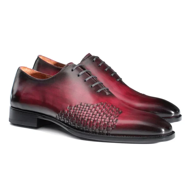 Elegance of Whole Cut Brogue Oxford Shoes - Image 3