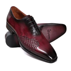 Elegance Of Whole Cut Brogue Oxford Shoes