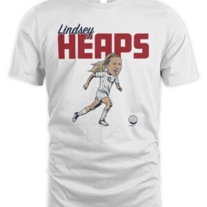 US Soccer Lindsey Heaps Caricature T Shirt