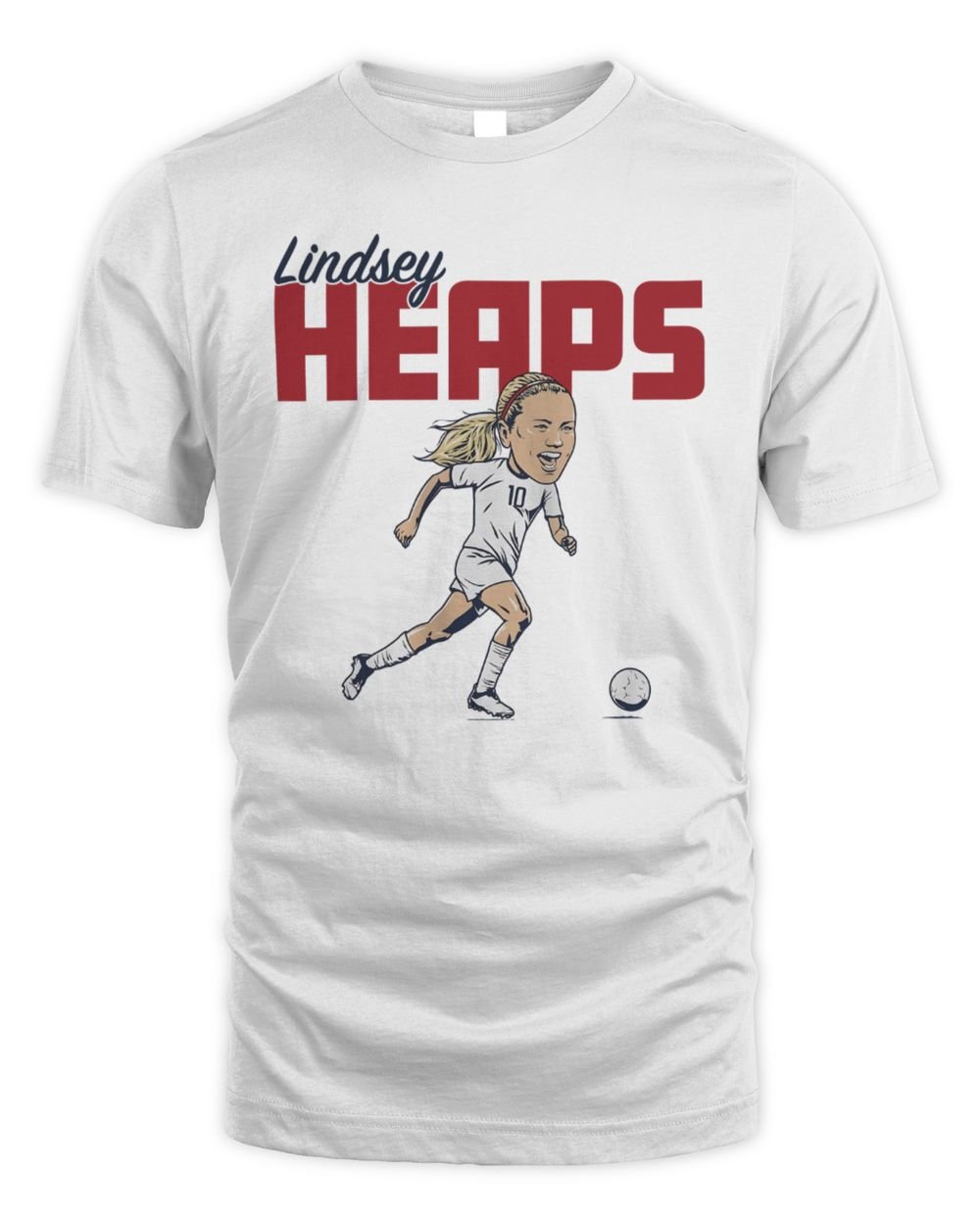 US Soccer Lindsey Heaps Caricature T Shirt