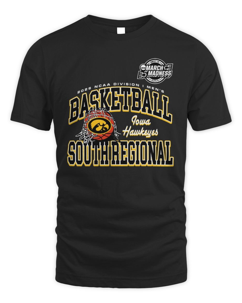2026 NCAA Division I Men's Basketball Iowa Hawkeyes South Regional Hoodie