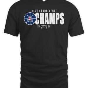 Arizona Wildcats 2026 Big 12 Conference Champions T-Shirt Hoodie