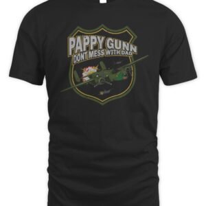 Bunker Branding Store The Fat Electrician Pappy Gunn T-Shirt