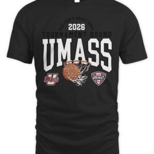 Massachusetts Minutemen MAC 2026 MBB Tournament Bound T Shirt