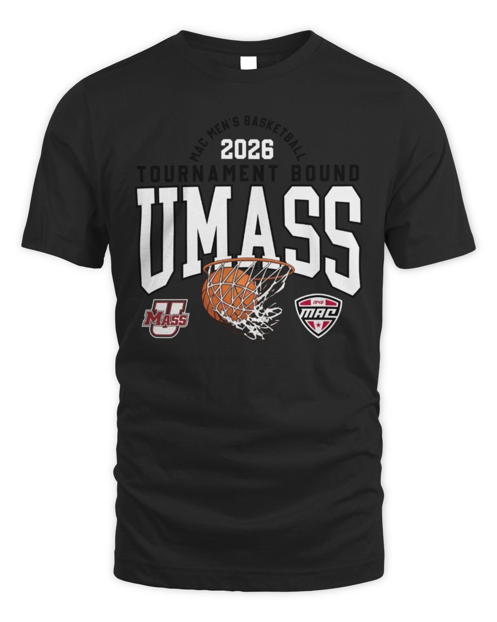 Massachusetts Minutemen MAC 2026 MBB Tournament Bound T Shirt