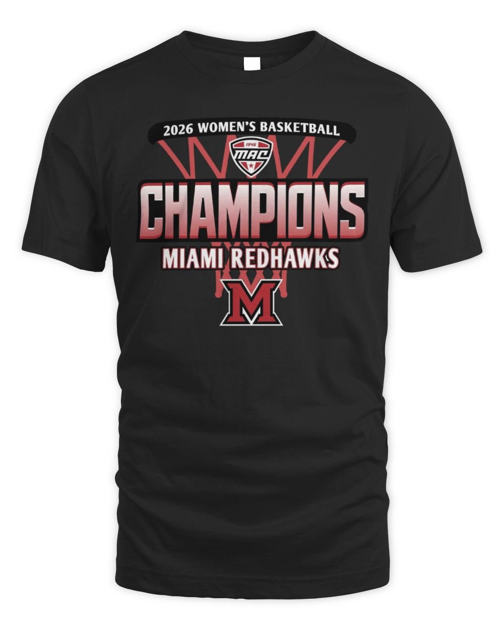Miami RedHawks 2026 MAC Women's Basketball Regular Season Champions T-Shirt Hoodie
