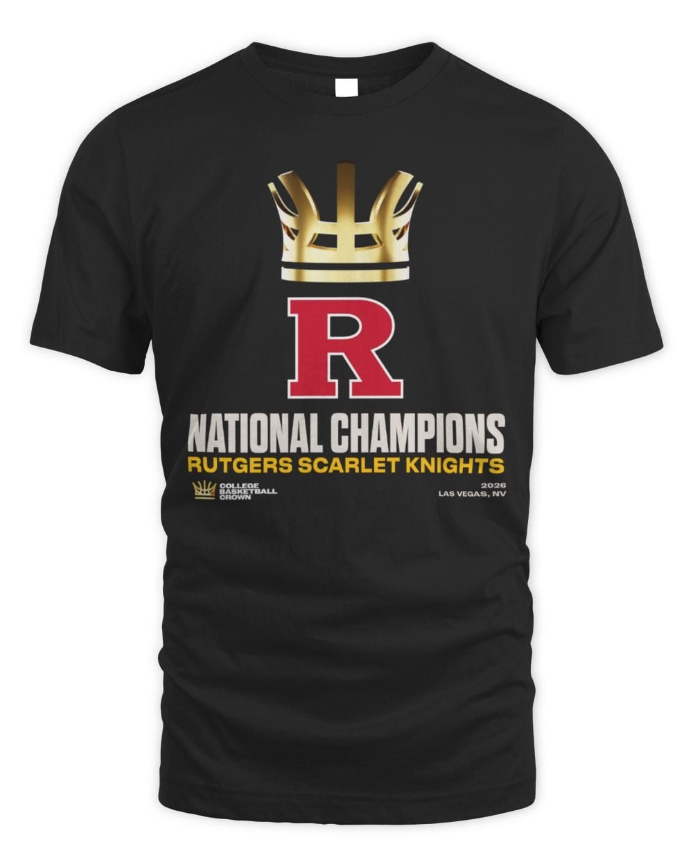 College Basketball Crown 2026 Rutgers Scarlet Knights National Champions Hoodie