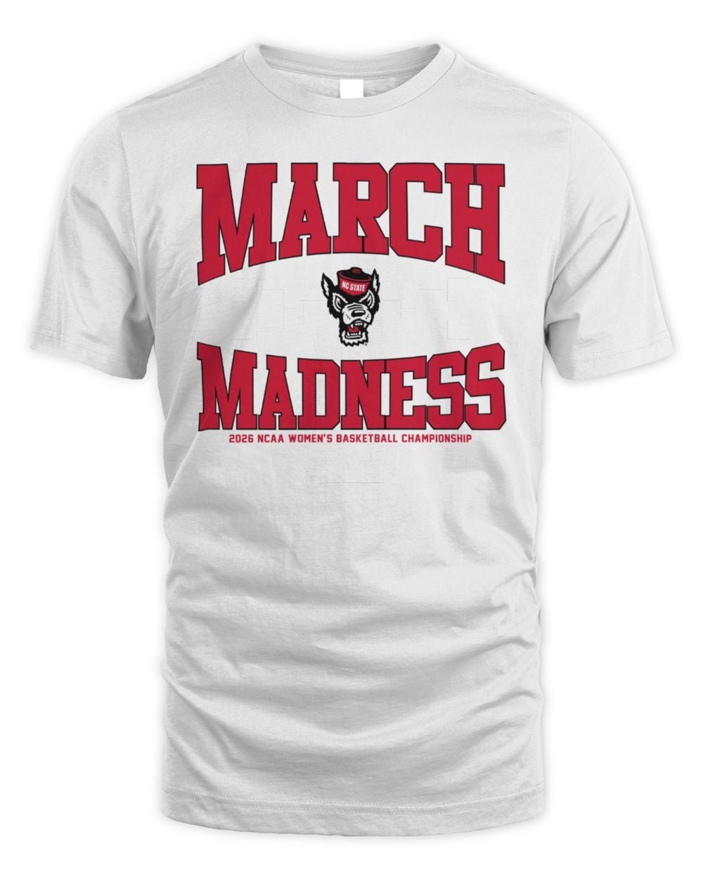 NC State Wolfpack WBB 2026 March Madness Hoodie