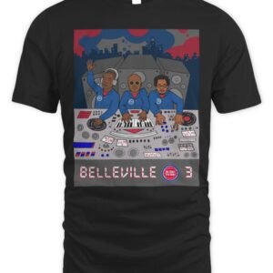 Detroit Pistons The Belleville Three T-Shirt Hoodie