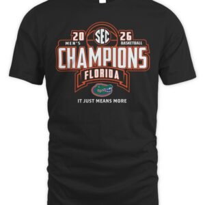 Florida Gators 2026 SEC Men's Basketball Regular Season Champions Locker Room T-Shirt Hoodie