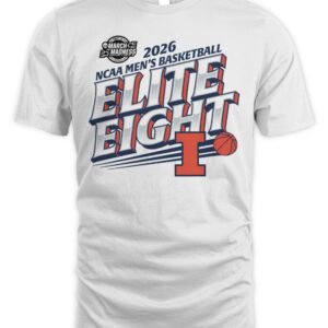 Illinois Fighting Illini Men's Basketball 2026 Elite Eight T Shirt