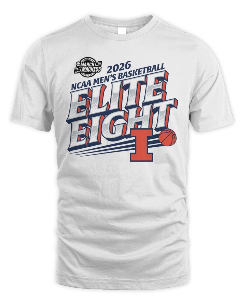 Illinois Fighting Illini Men's Basketball 2026 Elite Eight T Shirt