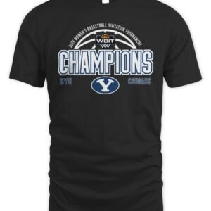 BYU Cougar 2026 WBIT Women's Basketball Champions T-Shirt