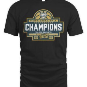 Toledo Rockets 2026 MAC Men's Basketball Conference Tournament Champions T-Shirt