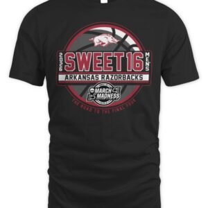 Arkansas Razorbacks Sweet 16 2026 NCAA Basketball T-Shirt Hoodie
