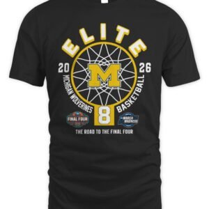 Michigan Wolverines  Elite Eight 2026 Women’s Basketball T-Shirt