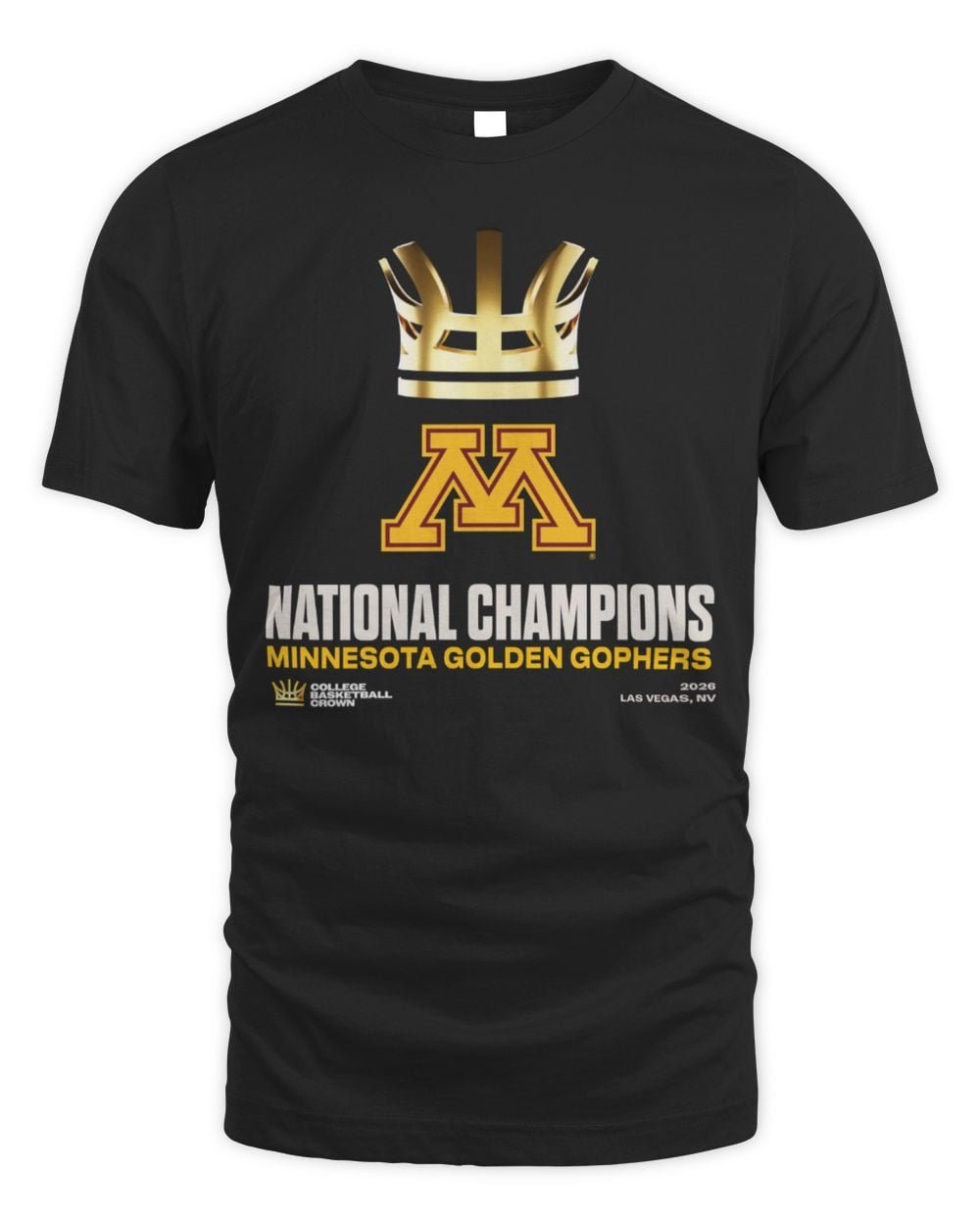 College Basketball Crown 2026 Minnesota Golden Gophers National Champions Hoodie