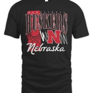Nebraska Huskers Basketball Graphic Tri-Blend T-Shirt