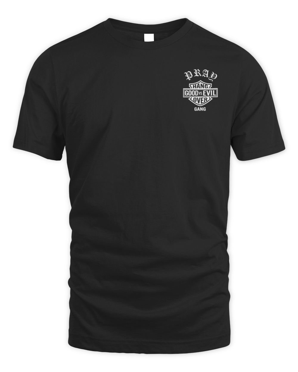 Hang Over Gang Good Vs Evil Faded Black Hoodie