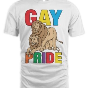 Lion Gay Pride T Shirt