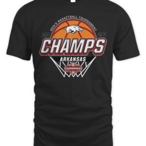 Arkansas Razorbacks 2026 SEC Men's Basketball Tournament Champions Locker Room T-Shirt