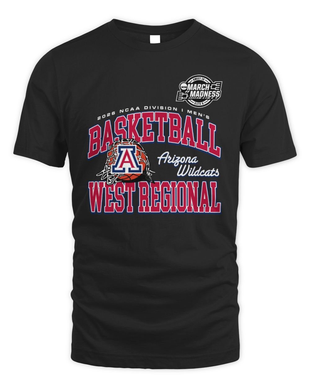2026 NCAA Division I Men's Basketball Arizona Wildcats West Regional Hoodie