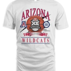 Arizona Wildcats 2026 Big 12 Men’s Basketball Tournament Championship T-Shirt