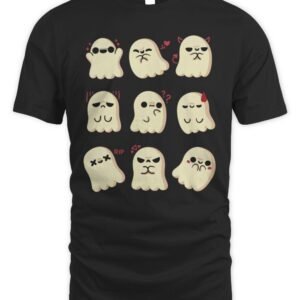 Cute Ghost Emotions T Shirt Hoodie