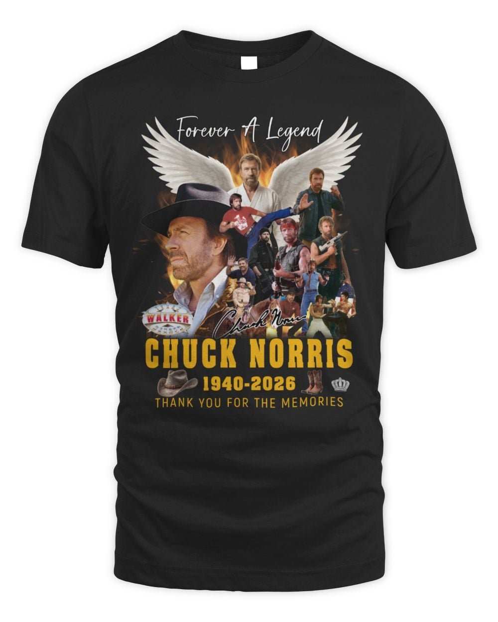 Chuck Norris Forever A Legend 1940-2026 T-Shirt