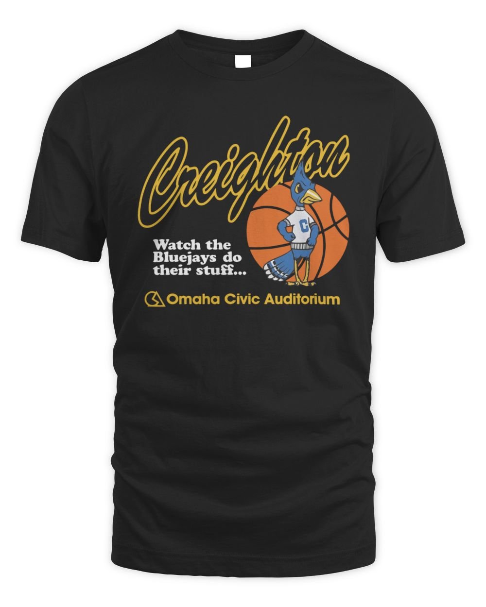 Creighton Basketball Omaha Civic Auditorium T Shirt