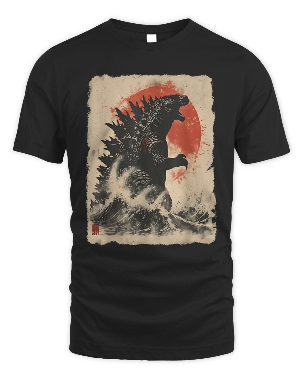 Japanese Godzilla Great Wave T-Shirt Hoodie