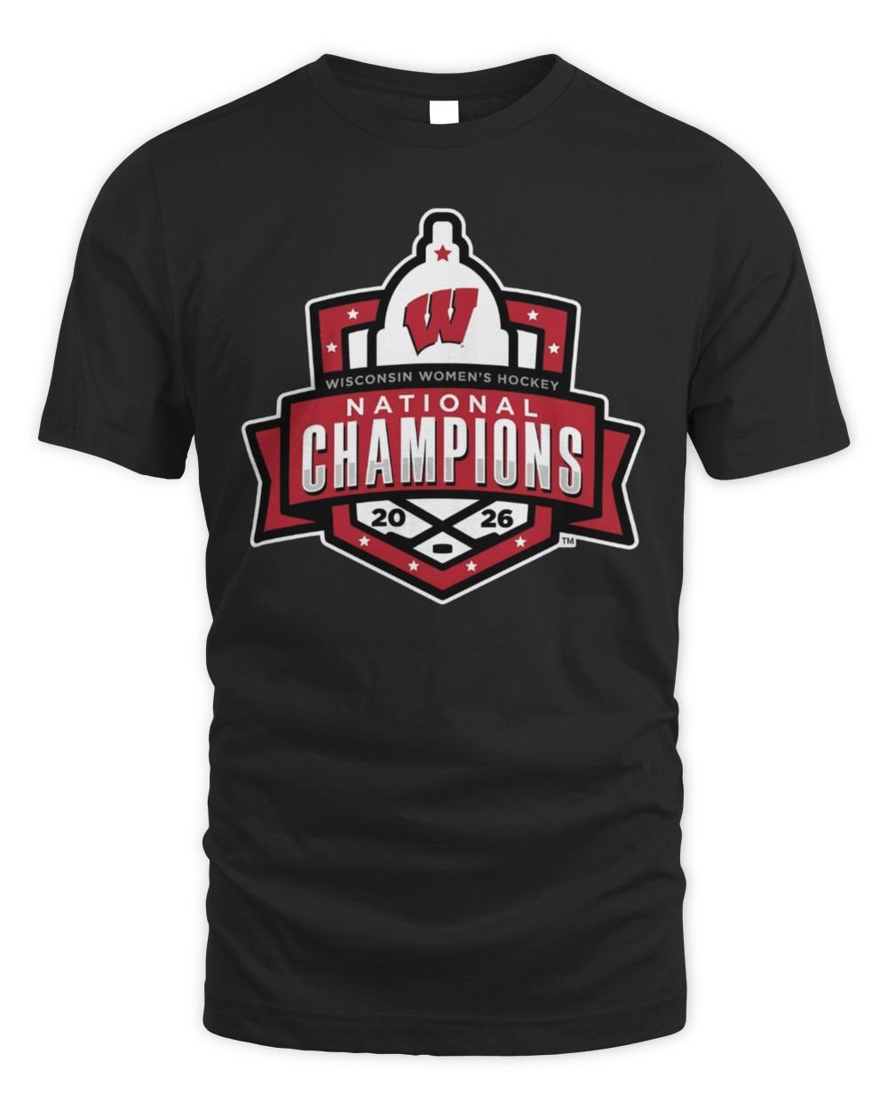 Wisconsin Badgers 2026 NCAA Frozen Four Women's Ice Hockey National Champions Legacy T-Shirt