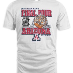 Arizona Wildcats Men's Basketball 2026 Final Four Net T Shirt