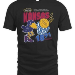 Kansas Jayhawks Basketball #8 Rule T Shirt