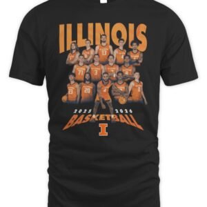 Illinois Basketball 2025-26 NIL Roster Tee Shirt