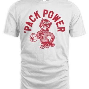 NC State Basketball Pack Power Mascot T Shirt