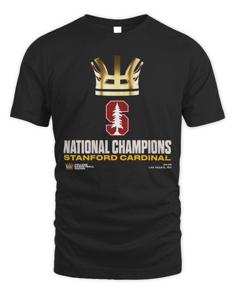 College Basketball Crown 2026 Stanford Cardinal National Champions Hoodie