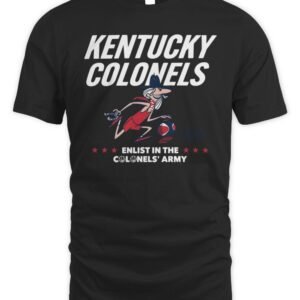 ABA Kentucky Colonels Colonel Army T Shirt
