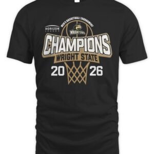 Wright State Raiders 2026 Horizon League Men's Basketball Tournament Champions T Shirt Hoodie