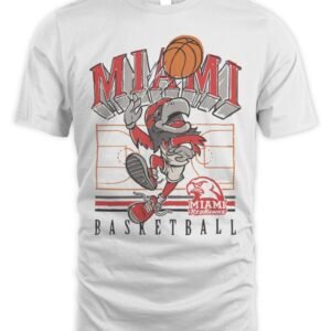 Miami Redhawk Cartoon Basketball T Shirt Hoodie