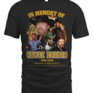 Chuck Norris Memorial T-Shirt 1940–2026 Thank You For The Memories Hoodie