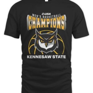Kennesaw State Owls 2026 Conference USA Men's Basketball Champions T Shirt Hoodie