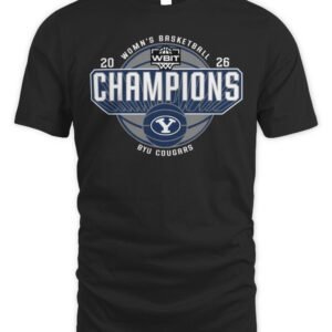 BYU Cougars 2026 WBIT Women's Basketball Champions T-Shirt