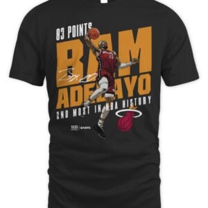 Bam Adebayo 500 Level Miami Heat 83 Points T Shirt Hoodie