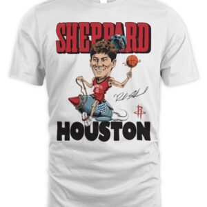 Houston Rockets Homage Reed Sheppard Rocket T Shirt