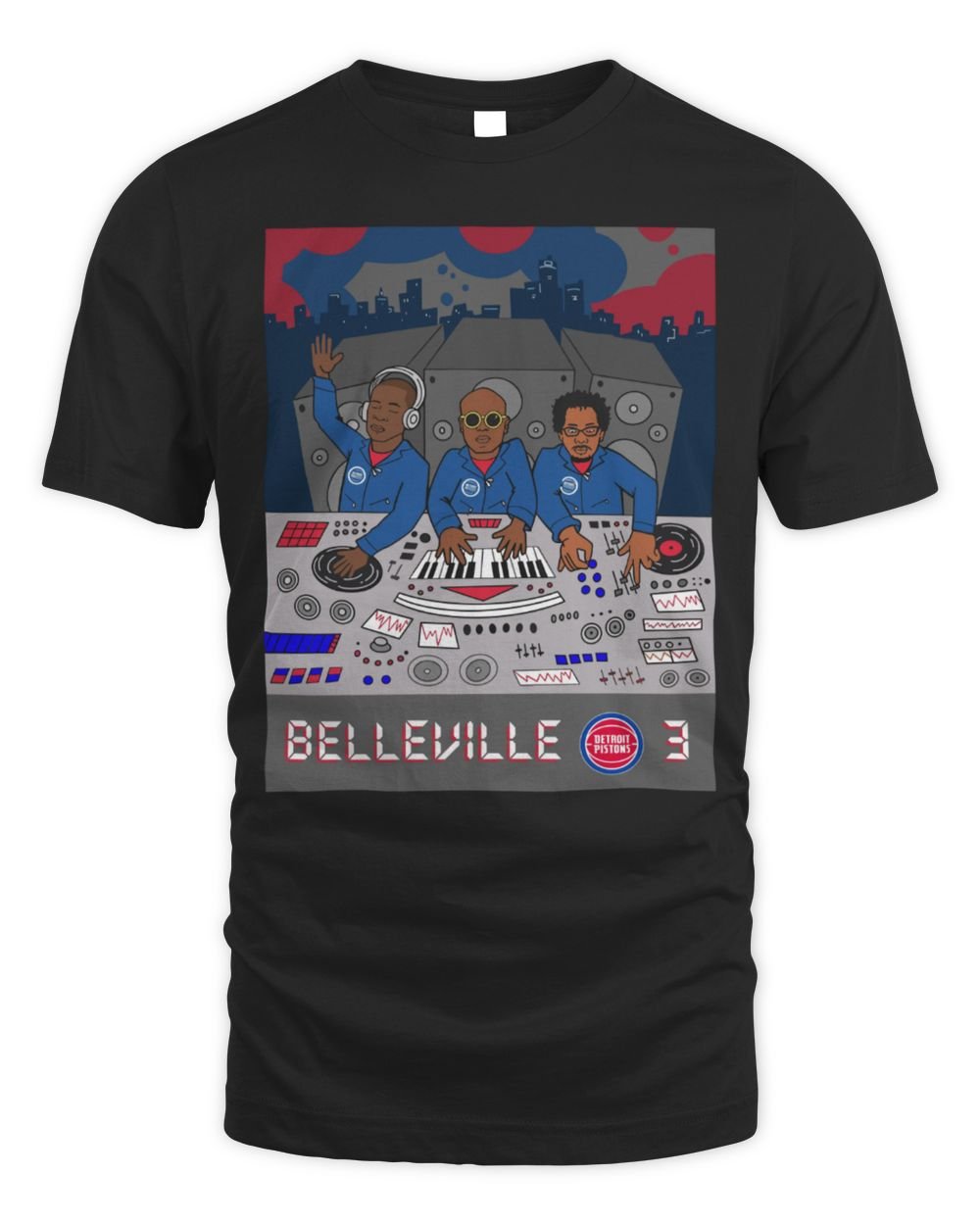 Detroit Pistons The Belleville Three T-Shirt