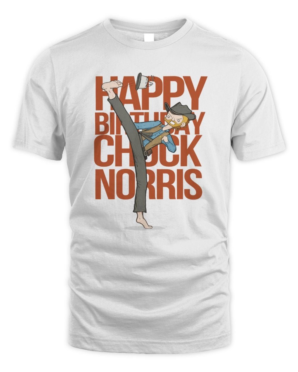 Happy Birthday Chuck Norris 2026 T Shirt