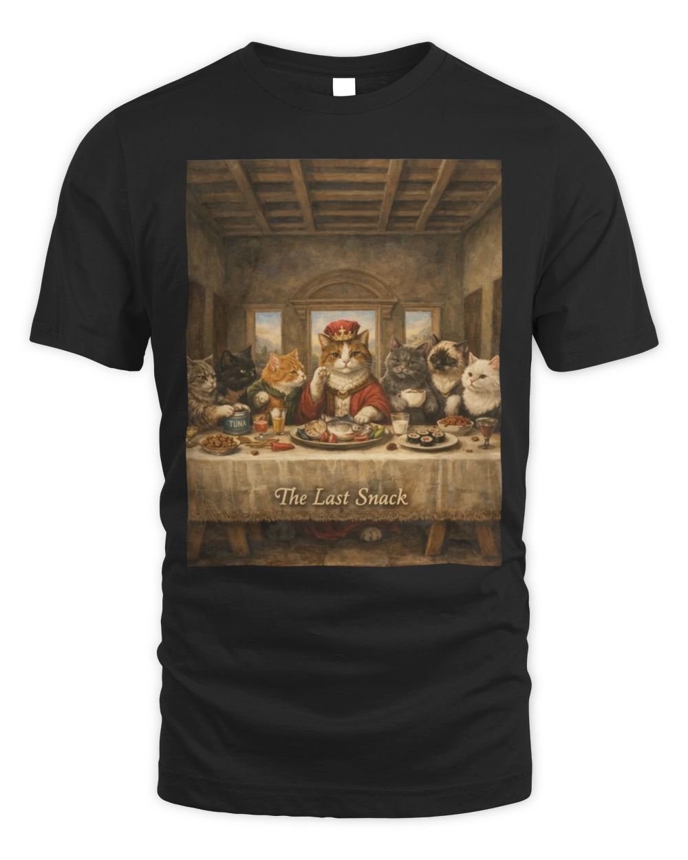 Cat Last Supper T Shirt