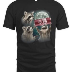 Dr Pepper Cool Raccoon Graphic T Shirt Hoodie