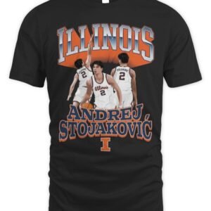 Illinois Basketball Andrej Stojakovic NIL T-Shirt Hoodie
